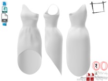 Dae Obj FBX One Shoulder Asymetric Dress Maitreya, Slink, Belleza
