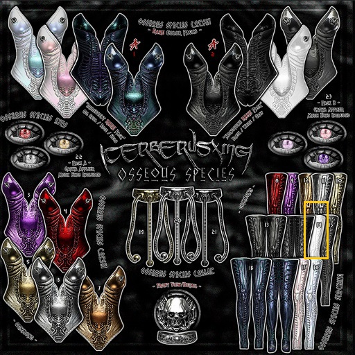 14. [CX] Osseous Species Stocking - White - M