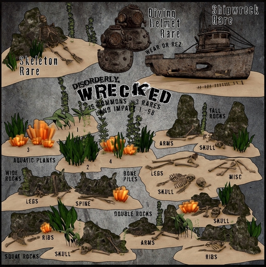 DISORDERLY. / Wrecked / Skeleton / RARE