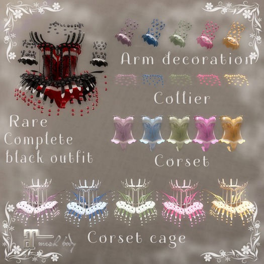 * Antoinette * Complete Red Outfit RARE MAITREYA