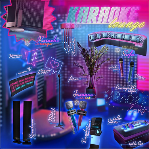 FOXCITY. Karaoke Gacha - Famous Mic (Pink & Blue) RARE