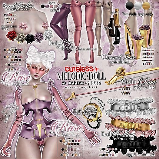 CURELESS[+] Melodic Doll / Dolly Legs / BLACK