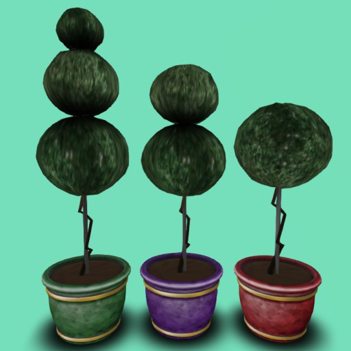 Topiary's Balls, 4 Color Menu Driven Pots, 3 Li each, Bagged