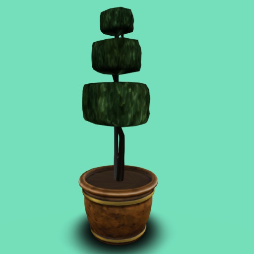 Topiary 3 Squares, 4 Color Menu Driven Pot, 3Li , Bagged