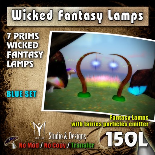 Wicked Fantasy Lamps - Blue - sell box