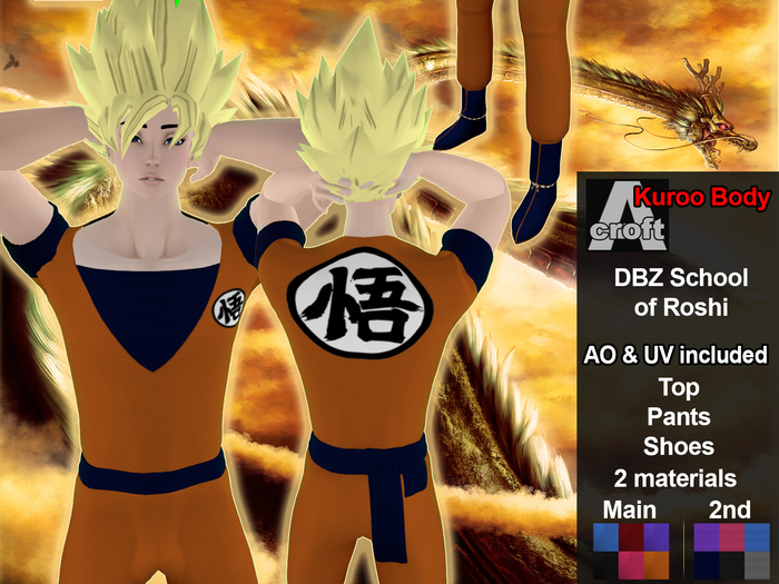 [ACroft][Kuroo] DBZ Roshi School Outfit