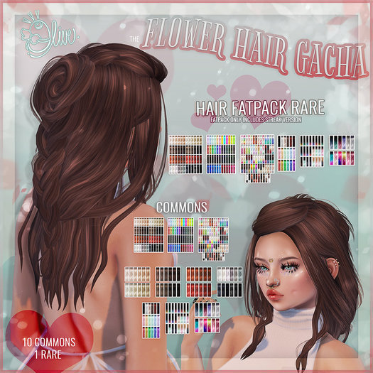 .Olive. the Flower Hair - Color Fades [Bxd]