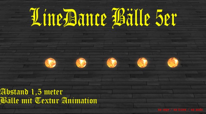 Line Dance Baelle 5er TexturFeuer
