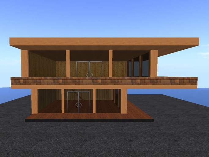 Second Life Marketplace - RE Large Modern Home - 2 Story/Wood - House ...