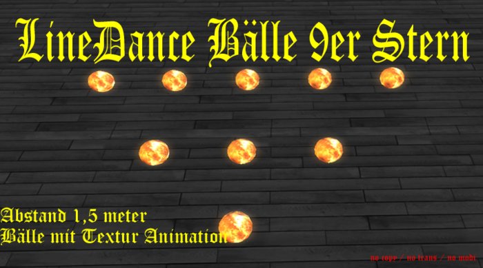 Line Dance Baelle 9er dreieckTexturFeuer