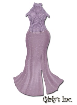 Robe Zaftique En Dentelle Lavande - Taille L/14 - Dernière Pièce !