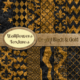*Wallflowers* Elegant Black & Gold
