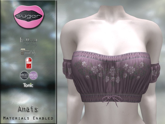 :-:SUGAR:-: Anais Top {Floral Powder}