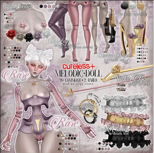 CURELESS[+] Melodic Doll / Violin Torso / RARE