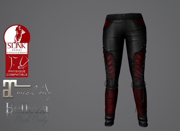 Temptress Rocker Pants Red and black