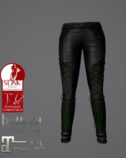 Temptress Rocker pants Green & Black