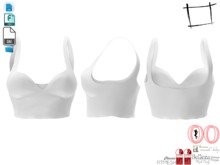 Dae Obj FBX Sweetheart Neck Straps Crop Top Maitreya, Slink, Belleza