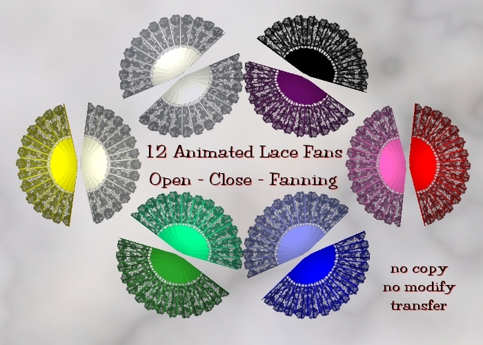 Animated Lace Fan Fat Pack - 12 Colours