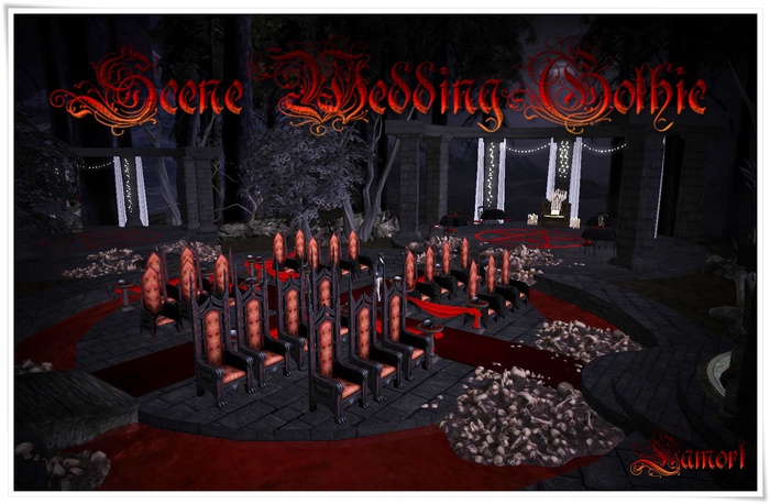 Scene Wedding  Gothic  Lamort Designer