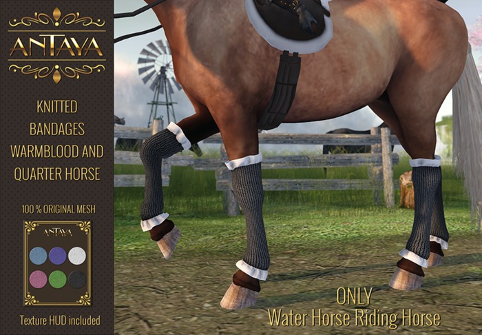 :: ANTAYA :: WHRH Horse knitted bandages \ Original mesh