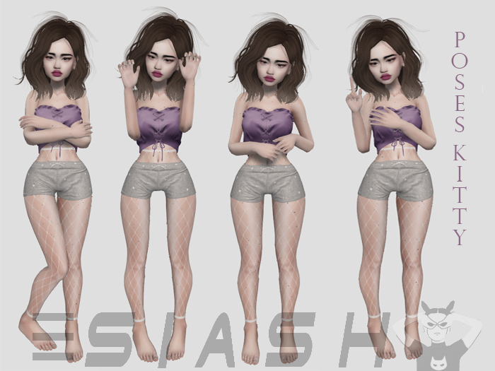 Siash.  Poses Kitty