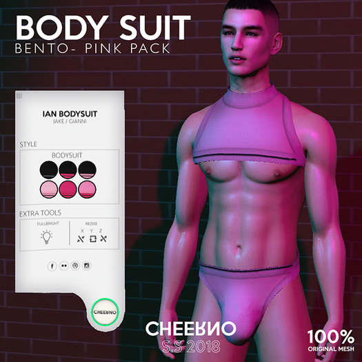 CHEERNO S/S 18 Ian / BodySuit PINK