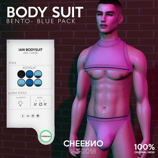 CHEERNO S/S 18 Ian / BodySuit BLUE