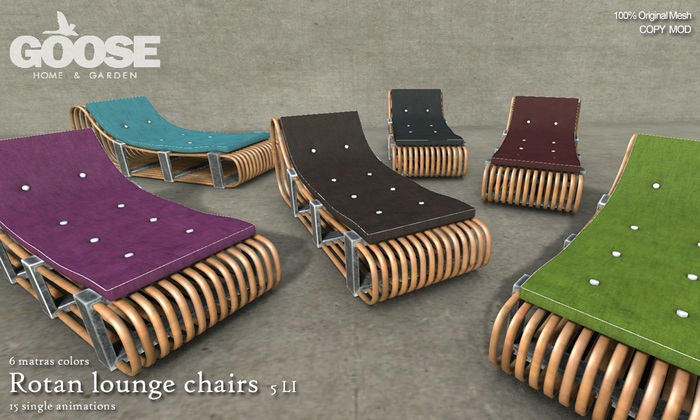 GOOSE - Rotan lounge chairs