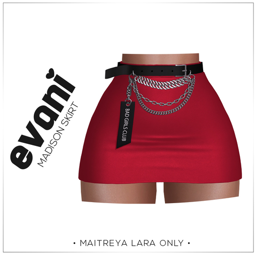 EVANI - MADISON skirt [Red]