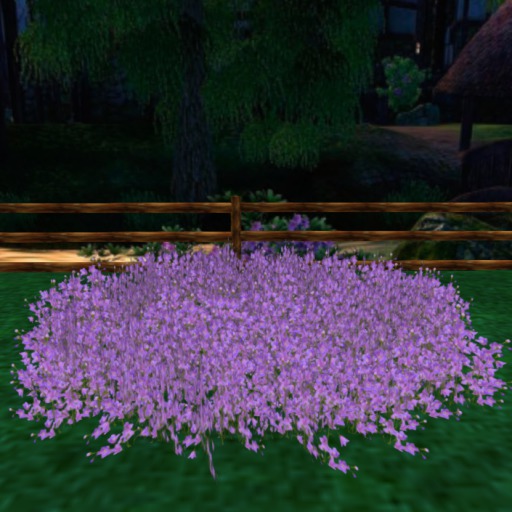 Purple Flower Patch,1 Prim, Bagged