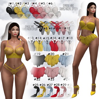Second Life Marketplace - Addams // Aileen Set -Yellow- // Maitreya