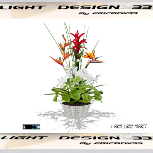 Tropical Flowers 09 - Mesh - 1Prim (Boxed)