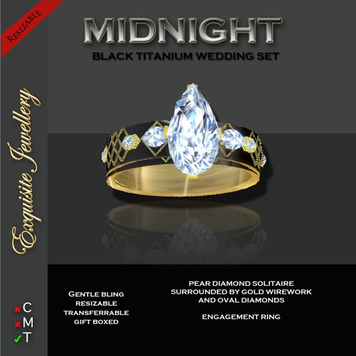 Exquisite Jewellery: Midnight Wedding Engagement Collection