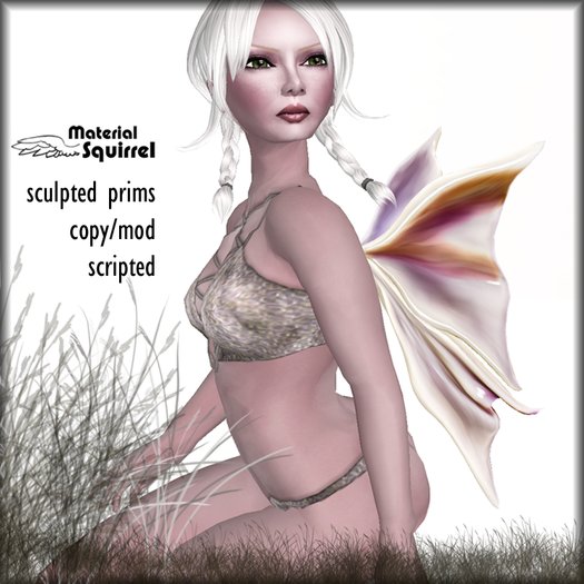 Sculpted Dinsele Fairy Wings in Sunset - Sculptie Scripted Fairy Wings