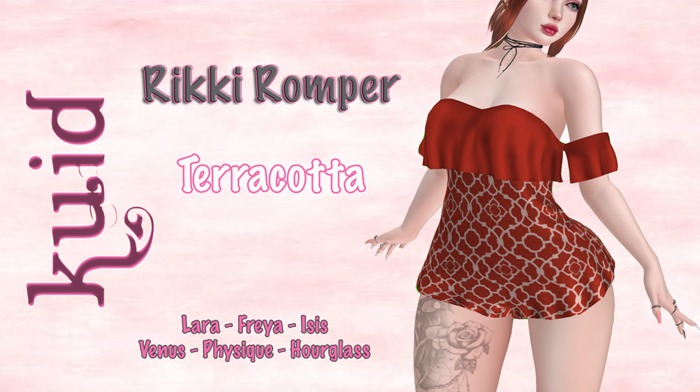 (kuid) Rikki Romper - Terracotta (add me)