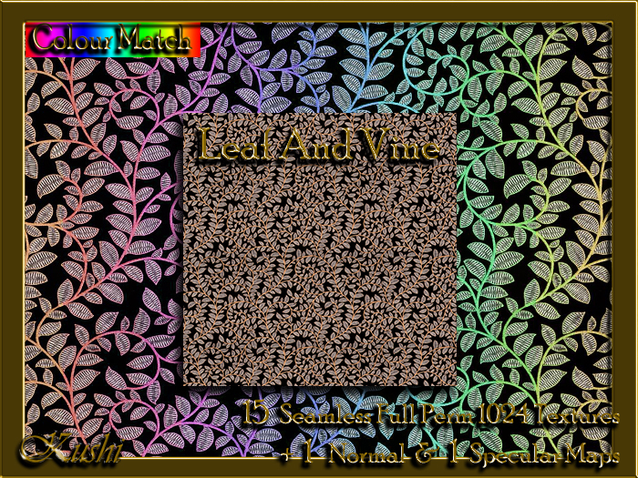 !Kushi! LeafAndVine Textures -WEAR TO UNPACK