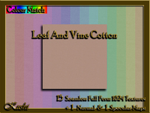 Leaf And Vine Cotton Solids Seamless Textures 