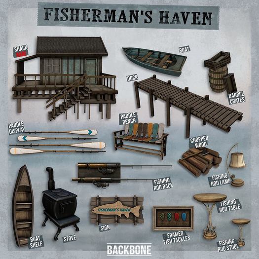 BackBone Fisherman's Haven - Shack RARE