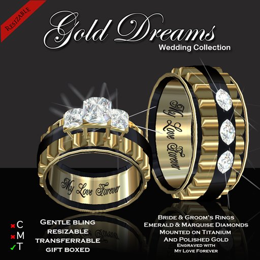 Exquisite Gold Dreams Diamond Wedding Collection