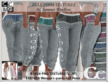 STATURA WOMAANS PANTS TEXTURES -SPORTY X 8 - FULL PERM