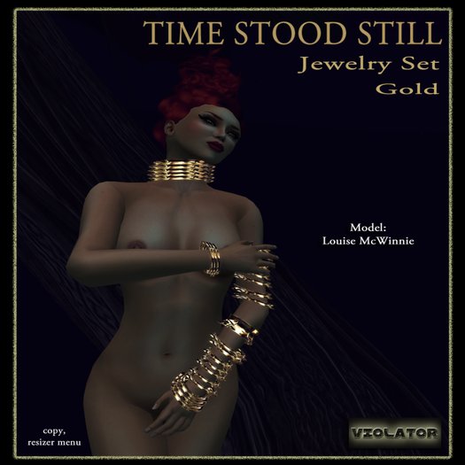 Time Stood Still - Jewelry Set - Gold / Violator