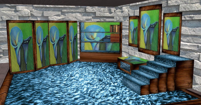 8 PIECE BABY BLUE LILY ACC SET~by ღJЄnuinЄღFinЄArtღ