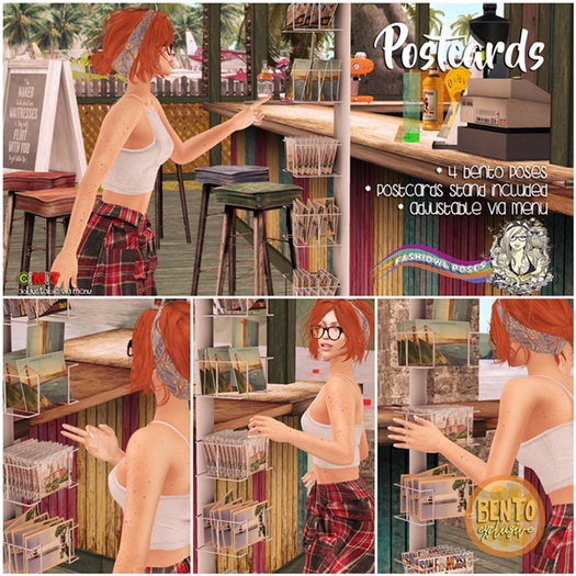 Fashiowl Poses - Postcards BENTO // BOX
