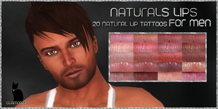 .:Glamorize:. Naturals Lips for Men - 20 Colors/Styles