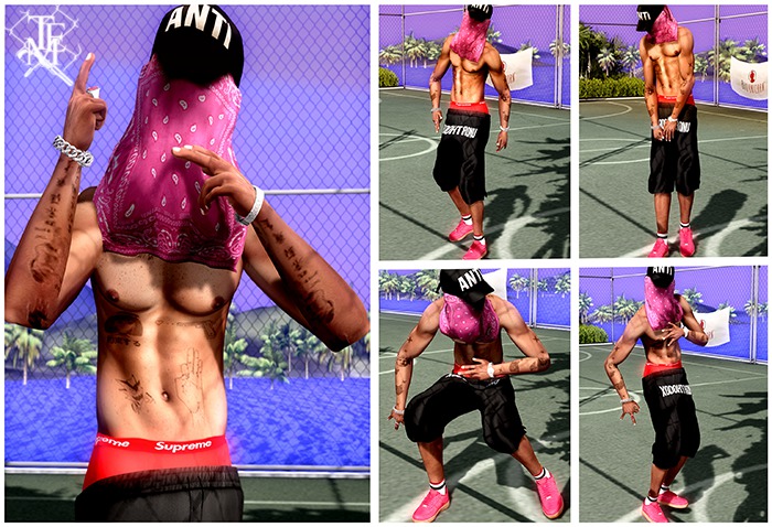 BENTO"METILAMIN".Male Poses set.8