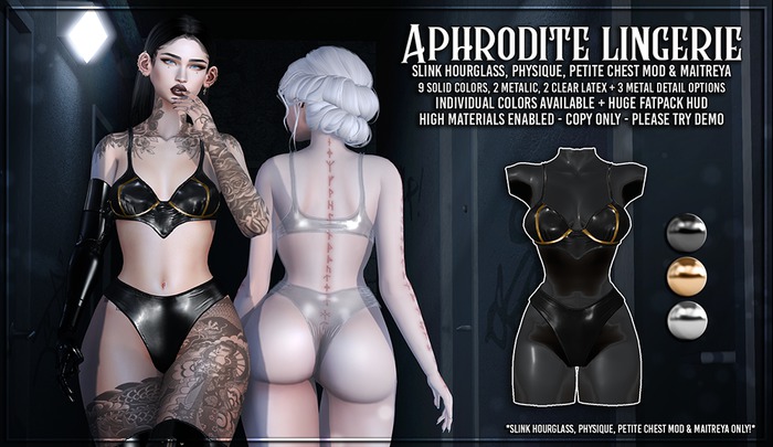 AsteroidBox. Aphrodite Lingerie - Black