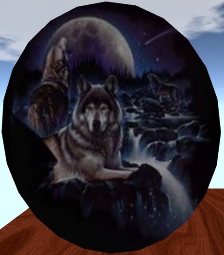ROUND WOLF RUG 4