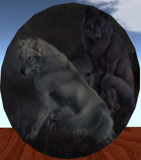 ROUND WOLF RUG 6