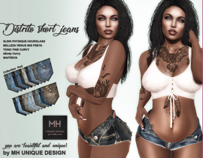 60L$ ONLY 10 MINUTE SALE MH-Distrito Shorts Jeans Collection