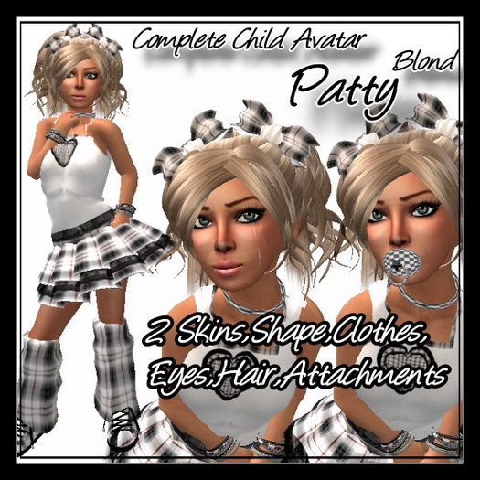Patty Blond Complete Child Avatar